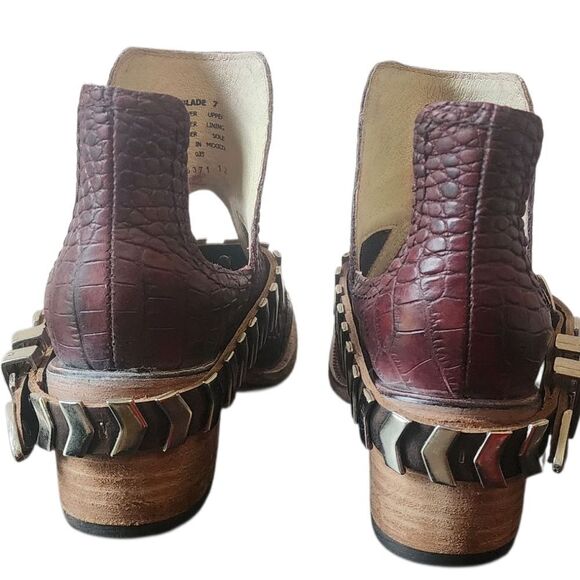 Freebird By Steven Blade Wine Croco - Size 7 - Picture 8 of 11